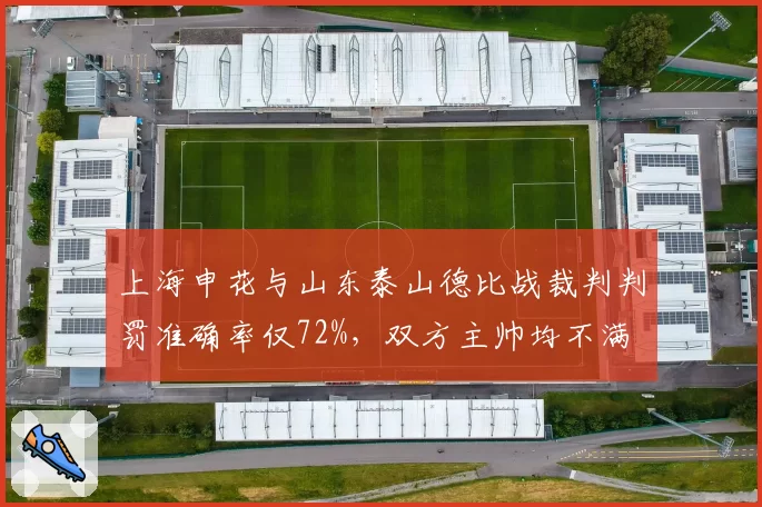 上海申花与山东泰山德比战裁判判罚准确率仅72%，双方主帅均不满
